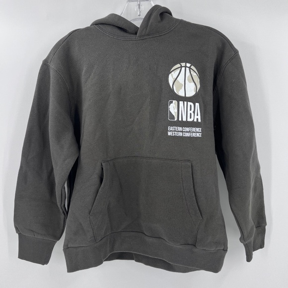 ZARA NBA HOODIE NEW GRAY KIDS 9/10 - Picture 1 of 8